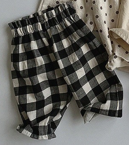 Baby Solid Color Loose Casual Pants-7